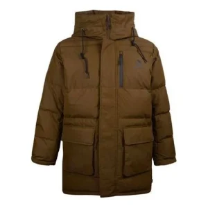 Converse Mid-Length Down Fill Puffer Jacket Asia Sizing 'Olive Green' 10019323-A02