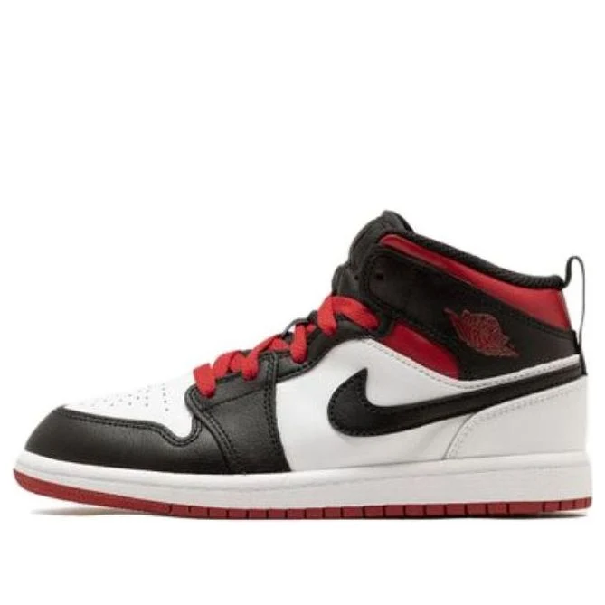 (PS) Air Jordan 1 Mid 'Gym Red Black Toe' DQ8424106