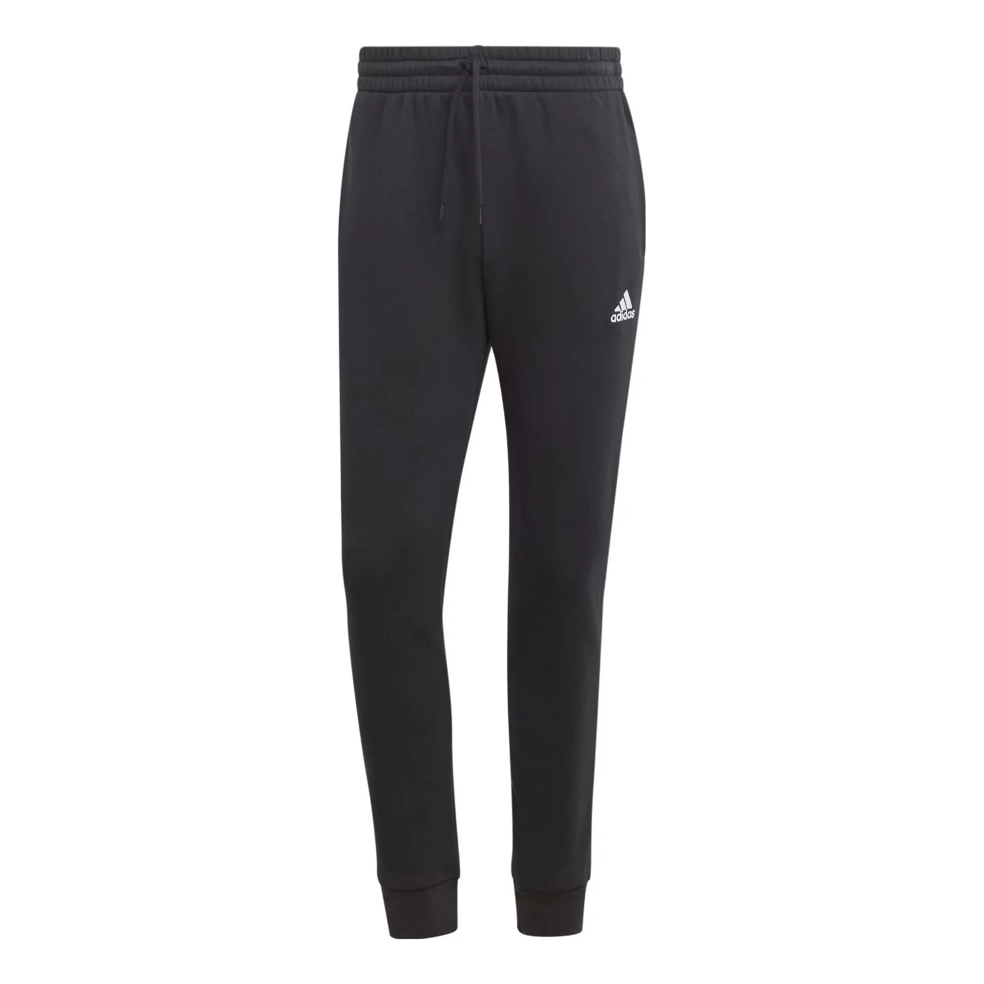 adidas Essentials Fleece Tapered Cuffed Pants 'Black' IB4023