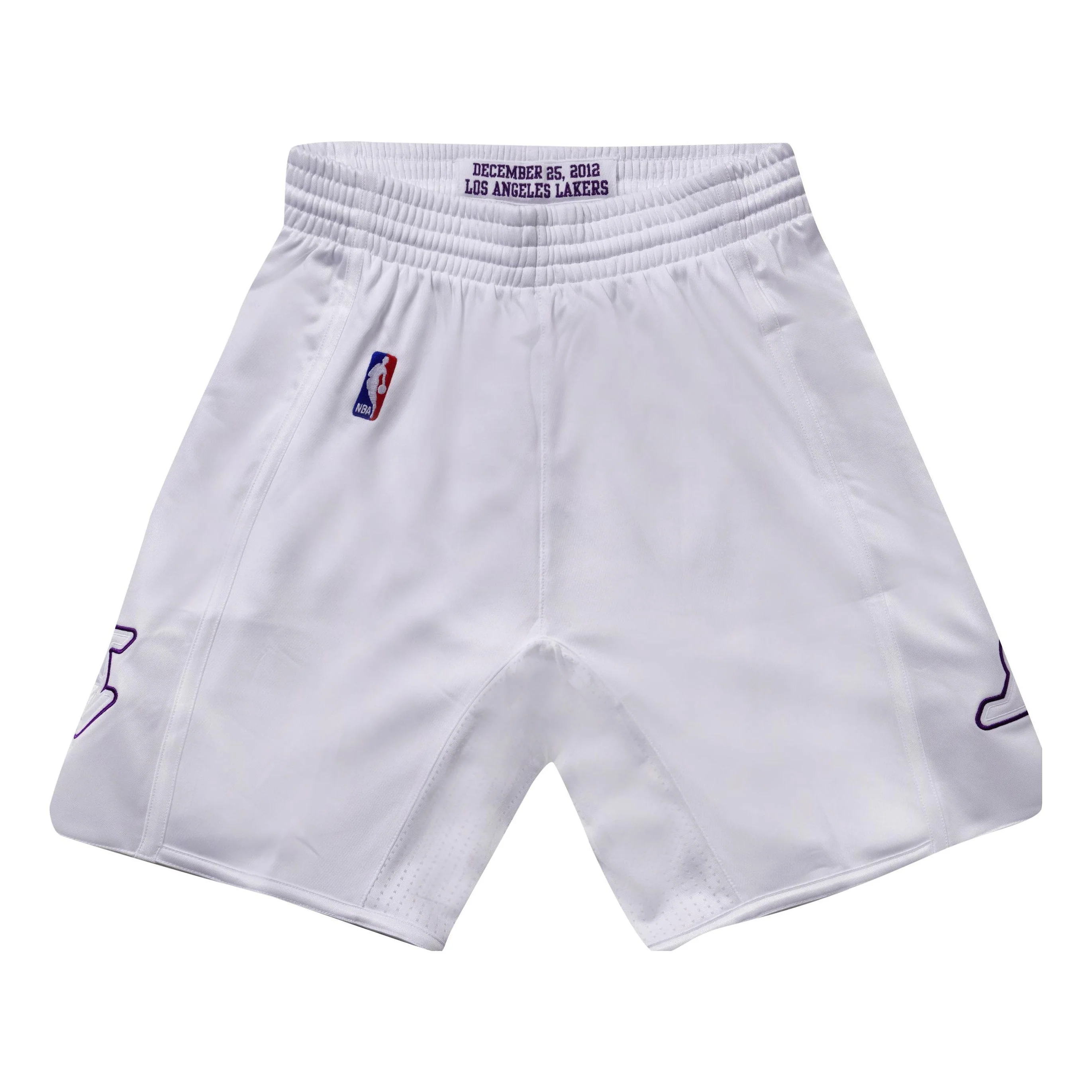 Mitchell & Ness NBA Authentic Christmas Day Los Angeles Lakers 2012-13 Shorts 'White' ASHR4972-LAL12PPPWHIT