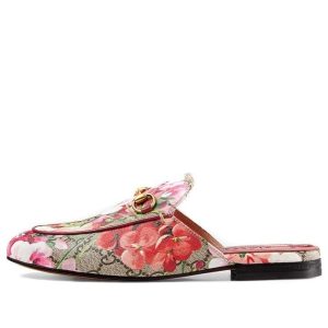 (WMNS) Gucci Princetown GG Supreme Monogram Blooms Slippers 'Beige Dry Rose' 432772-KU2P0-8973