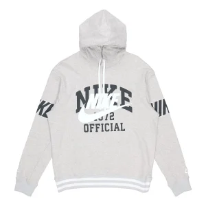 Men's Nike Large Logo Printing Loose Gray DD6169-050