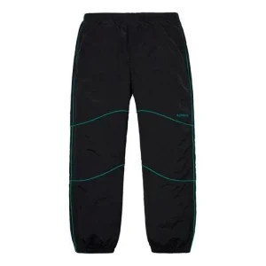 Supreme Piping Track Pants 'Black Blue' SUP-SS19-167
