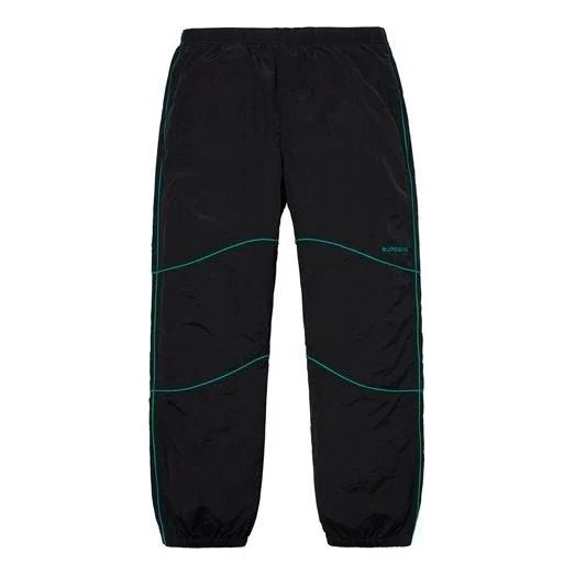 Supreme Piping Track Pants 'Black Blue' SUP-SS19-167