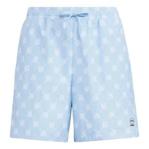 (WMNS) adidas Neo Pattern Printing Lacing Casual Sports Shorts 'Blue' IB5843