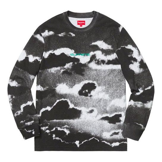 Supreme SS19 Clouds L/S Top Black SUP-SS19-089
