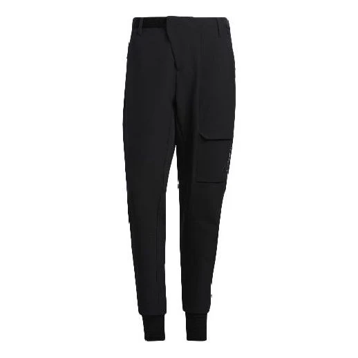 Men's adidas Logo Casual Breathable Sports Pants/Trousers/Joggers Black H13843
