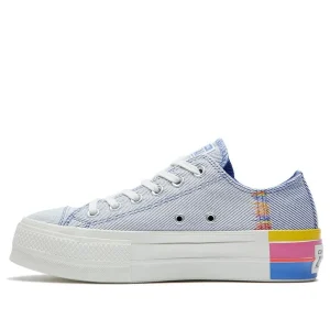 (WMNS) Converse Chuck Taylor All Star Lift Low 'Ranbow - Ozone Blue' 564993C