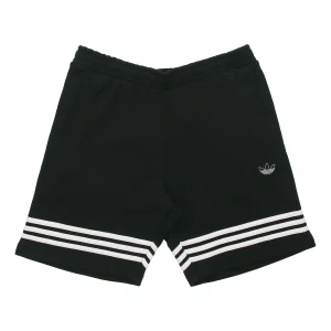 adidas originals Outline Short Hollow Out Logo Sports Shorts Black FM3877