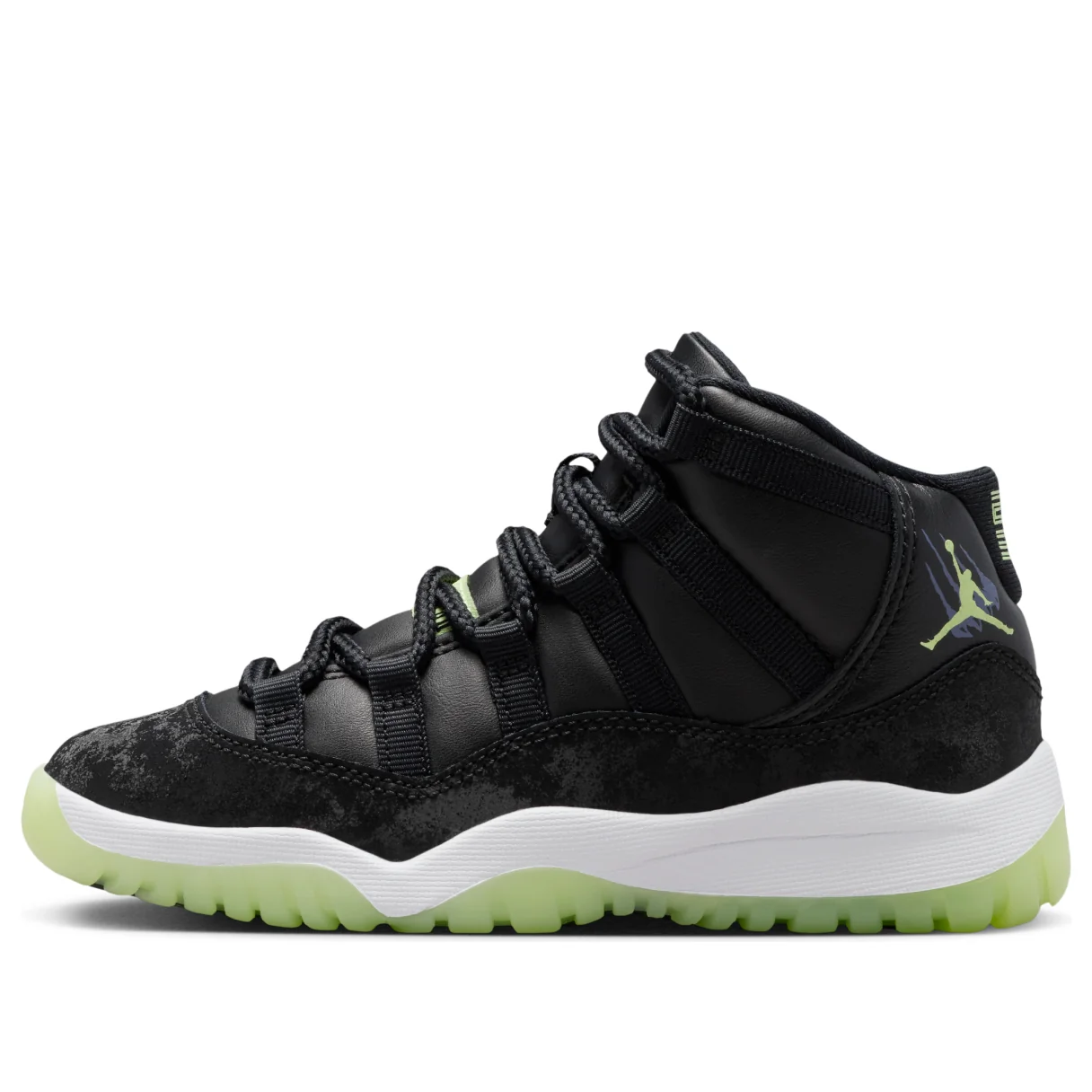 (PS) Air Jordan 11 Retro 'Black Barely Volt' IB1379-001