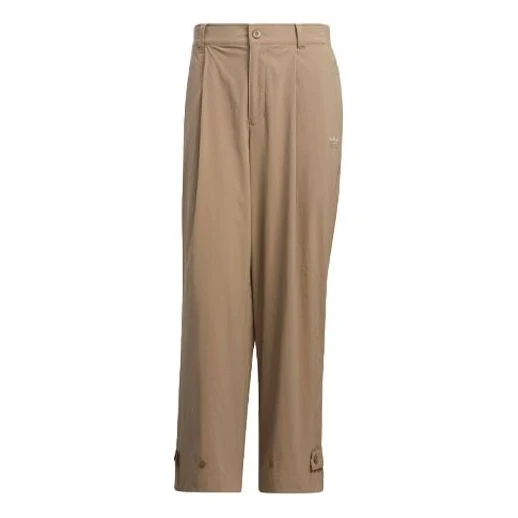 Men's adidas Casual Athletics Sports Pants/Trousers/Joggers Brown HS8616