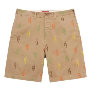 Supreme Classic Logo Chino Shorts 'Tan' SUP-SS23-198