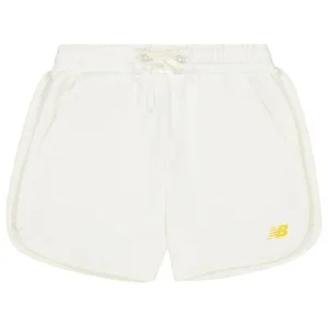 (WMNS) New Balance High-Rise Shorts With Placement Brand Logo Asia Sizing 'White' AWS41336-CIC