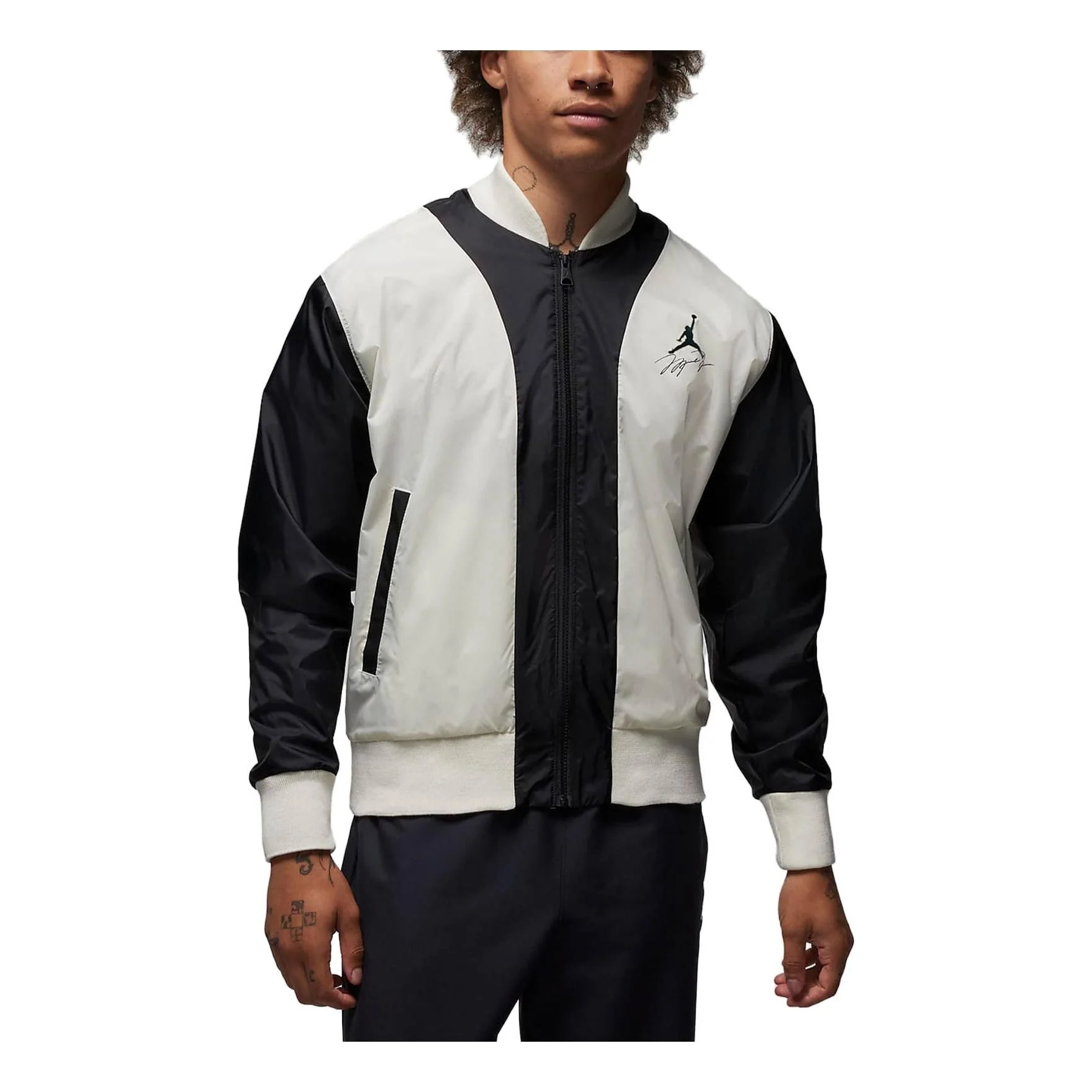 Air Jordan Flight HBR MVP Jacket 'White Black' FB7033-133