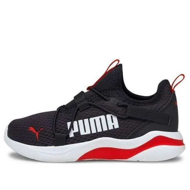 (PS) PUMA SoftRide Rift Pop 'Black High Risk Red' 194774-01