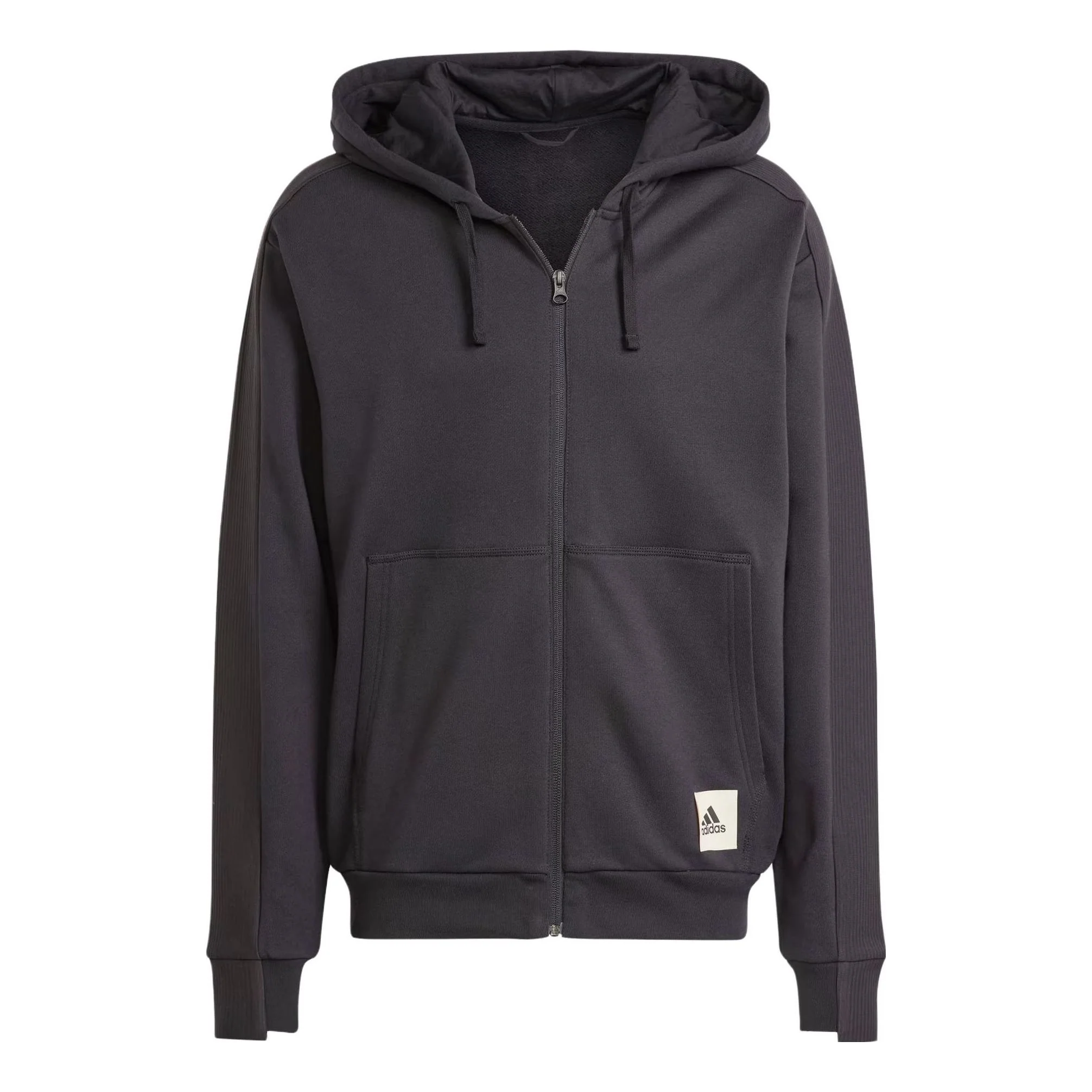 adidas Lounge French Terry Full-Zip Sweatshirt 'Black' IQ3422
