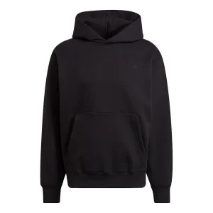 Men's adidas originals C Hoody Solid Color Fleece Lined Stay Warm Sports Black H11377
