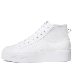 (WMNS) adidas Nizza Platform Mid 'Triple White' FY2782