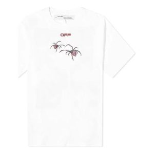 Off-White Mens Spider Arachno Arrow Print Sketch Logo Loose Short Sleeve OMAA038S201850010124