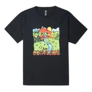 Converse Neon Horizon Graphic T-Shirt Asia Sizing 'Black' 10023268-A01