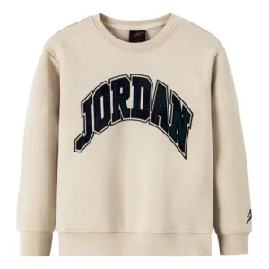 (GS) Air Jordan Words Pullover Sweatshirt 'Beige' JD2242063GS-002