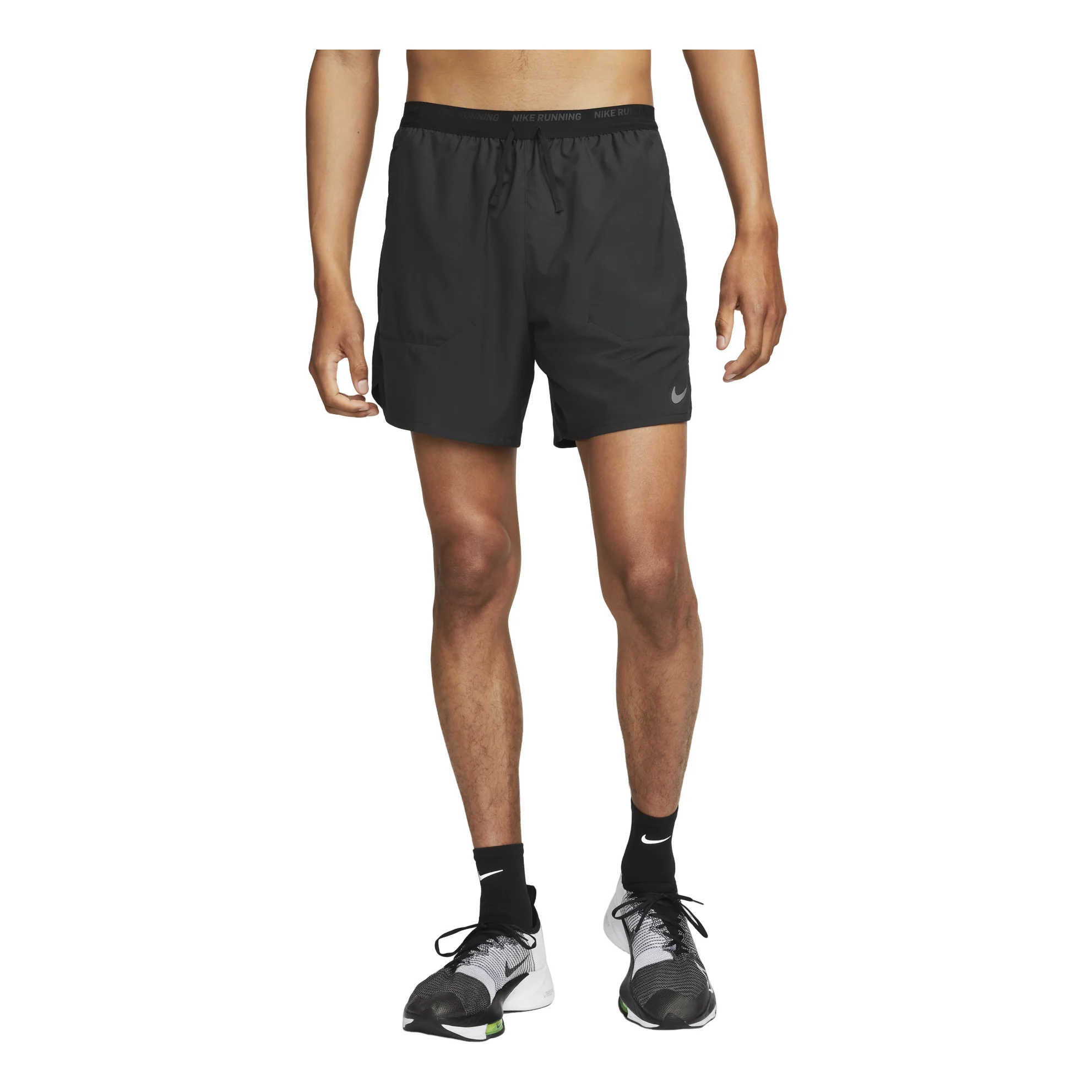 Nike Dri-FIT Solid Color Small Label Breathable Quick Dry Running Training Shorts Black DM4760-010