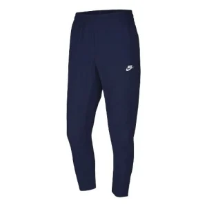 Men's Nike Solid Color Running Breathable Knit Sports Pants/Trousers/Joggers Deep Navy Blue CZ9820-410