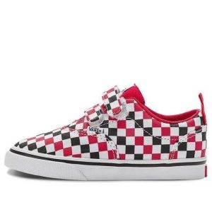 (TD) Vans Doheny V checkerboard 'Black White Red' VN0A4TZMRED