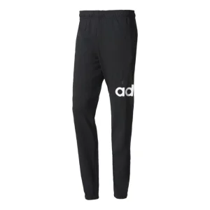 Men's adidas Alphabet Large Logo Knit Casual Pants/Trousers Black B47217