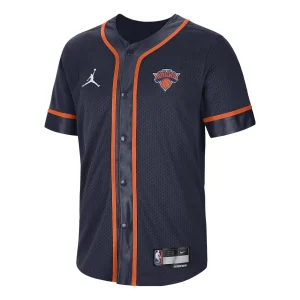 Air Jordan x NBA New York Knicks Statement Edition Shirts 'Navy Blue' DX7890-419