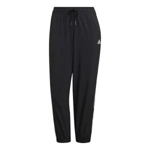 (WMNS) adidas Essentials Woven 3-Stripes 7/8 Pants Asia Sizing 'Black' GR9605