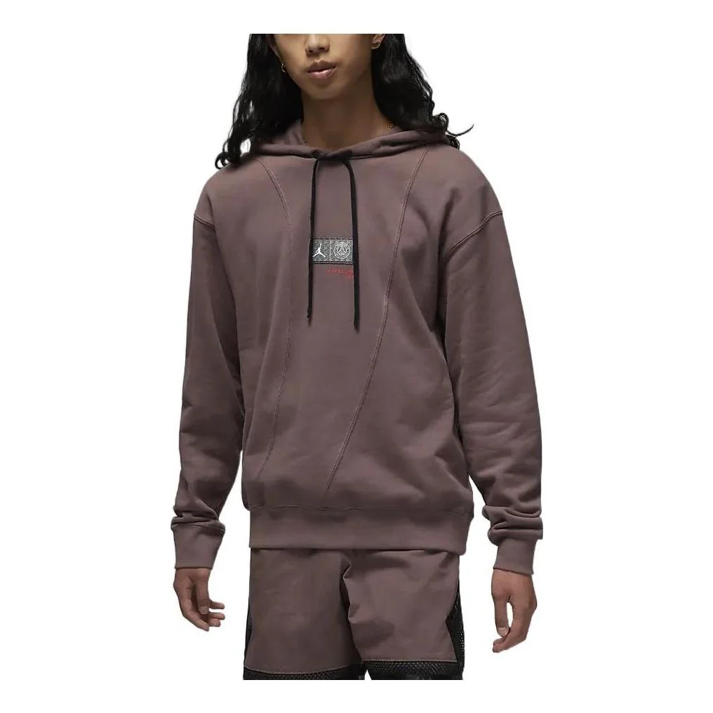 Air Jordan Paris Saint Germain Pullover Hoodie 'Plum Eclipse Bright Crimson' DM3097-291
