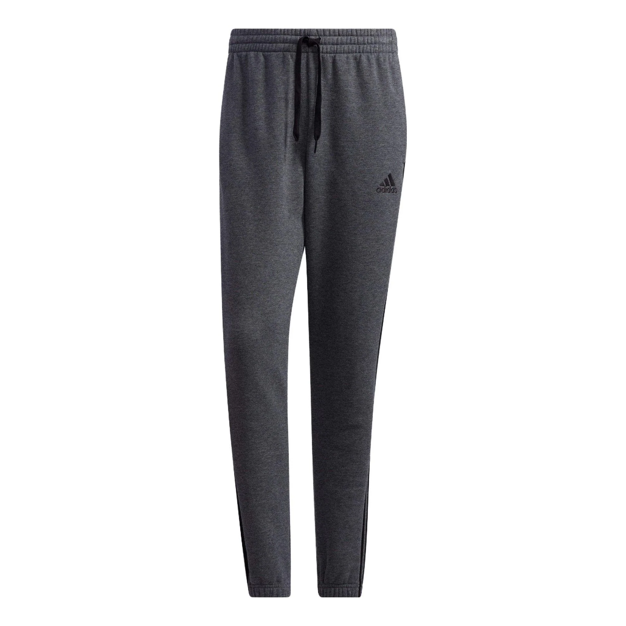 adidas Essentials Fleece Tapered Elastic Cuff 3-Stripes Pants 'Grey' GK8891
