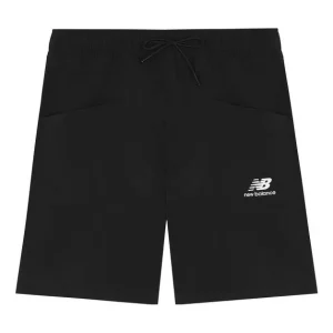 New Balance Essentials Basic Shorts Asia Sizing 'Black White' AMS22378-BK