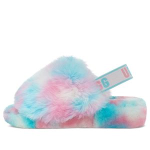(WMNS) UGG Fluff Yeah Slide 'Blue Pink' 1131770-PID