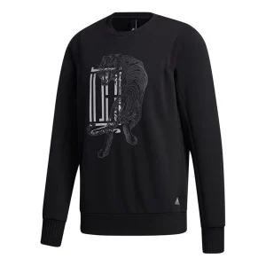 adidas Wuji Graphic Sweatshirt 'Black White' GF4040