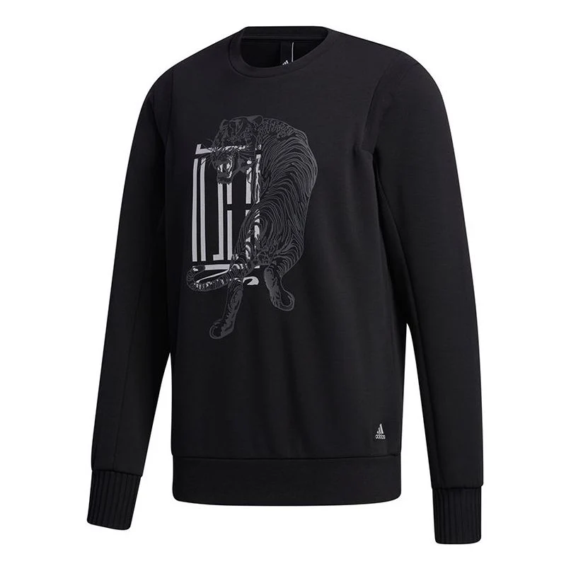 adidas Wuji Graphic Sweatshirt 'Black White' GF4040