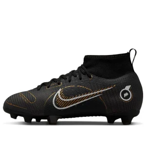 (GS) Nike Jr. Mercurial Superfly 8 Pro FG 'Black Gold' DJ2843-007