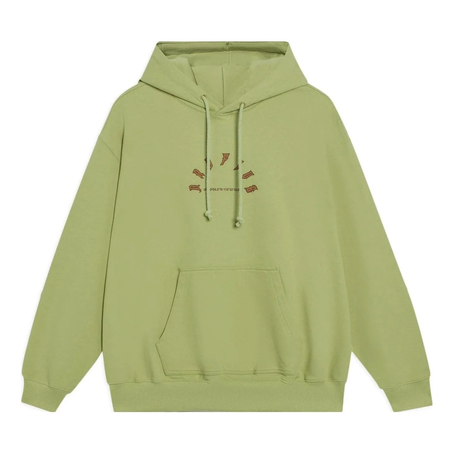 Li-Ning BadFive Cartoon Graphic Hoodie 'Moss Green' AWDT091-5