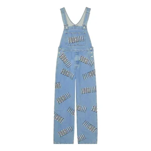 Gucci Cotton Denim Overall With Fuori Print 'Blue' 742592-XDCFU-4452
