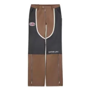 (WMNS) Air Jordan x Travis Scott Cactus Jack Leather Pants Asia Sizing 'Archaeo Brown' DX8602-256