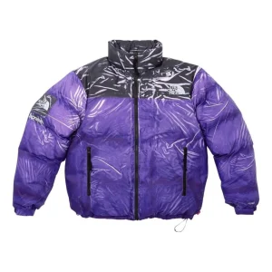 Supreme x The North Face Printed Nuptse Jacket 'Purple Black' SUP-SS23-077