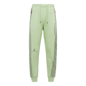 Men's Air Jordan Environmental Friendly Reflective Colorblock Bundle Feet Sports Pants/Trousers/Joggers Green DJ0181-371