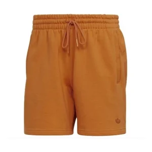 Men's adidas originals C Short Ft Solid Color Lacing Sports Shorts Dark Orange HF6364