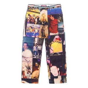 Supreme x Mark Leckey FW23 Week4 Hardcore Patchwork Loose Fit Chino Pants 'Multicolor' SUP-FW23-090