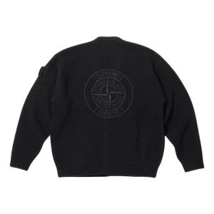 Supreme x STONE ISLAND FW23 Week10 Boucle Cardigan Jacket 'Black' SUP-FW23-172