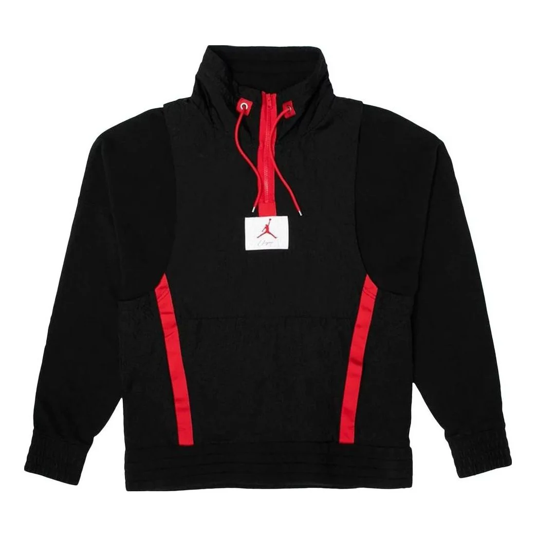 Air Jordan x Union NRG Vault AJ Flight Half Zip Jacket 'Black' AH3408-010