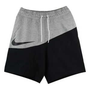 Nike Sportswear Swoosh Small Colorblock Sports Shorts Black Gray Blackgray BV5310-064