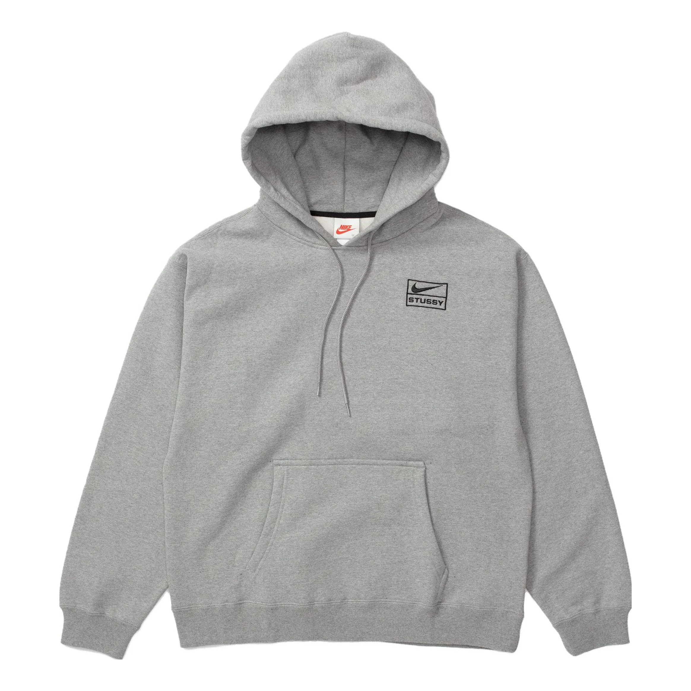 Nike x Stussy Logo Hoodie 'Grey' DJ9488-063