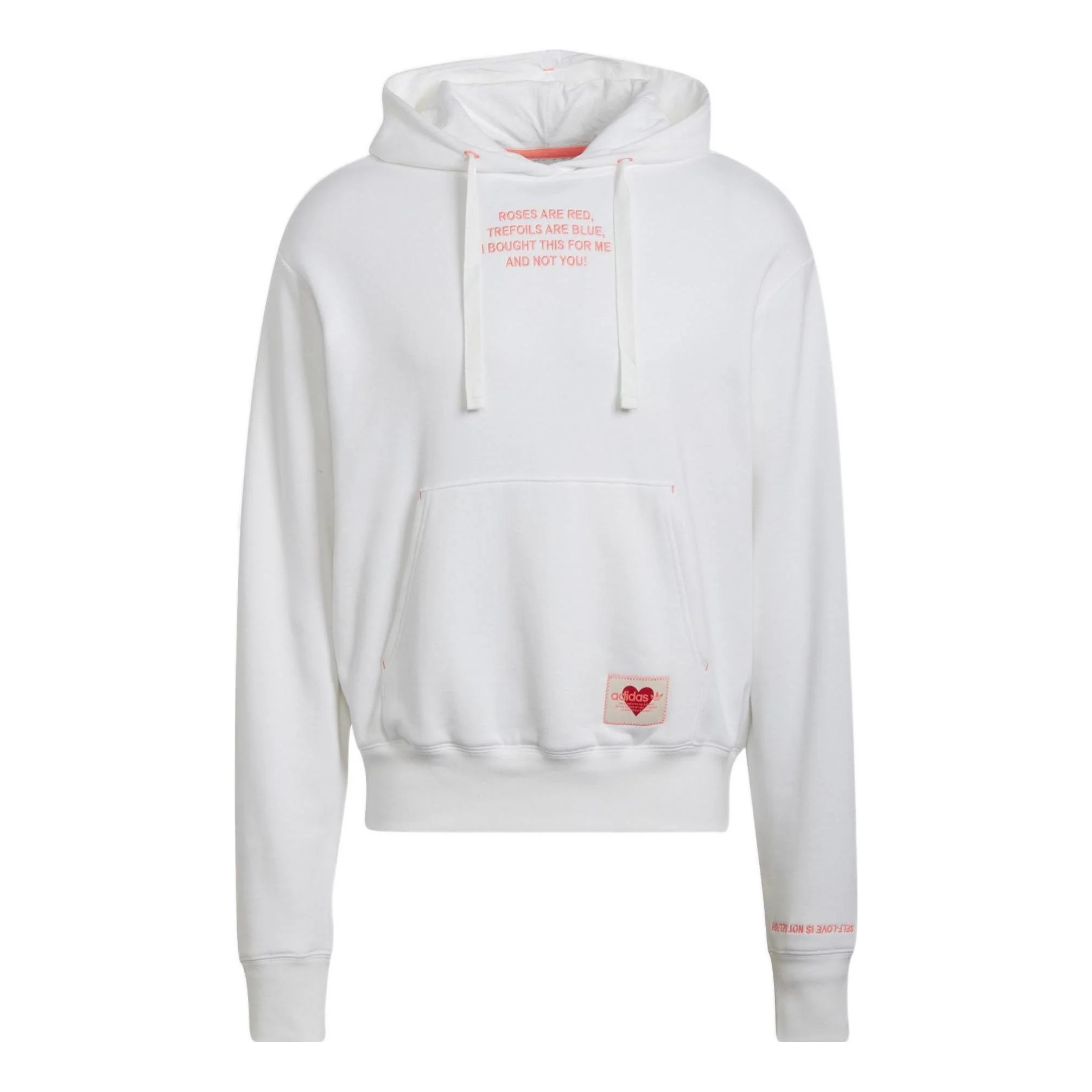 Men's adidas originals V-Day Valentine's Day Series Cotton White HJ9601